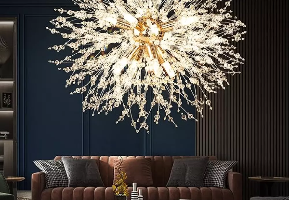 statement globe chandelier